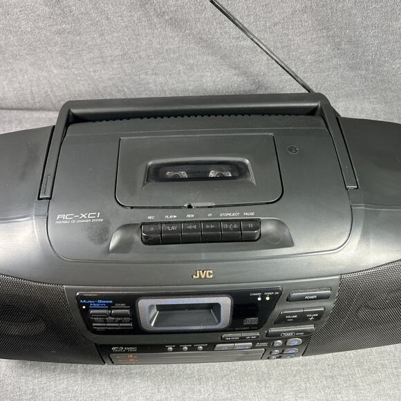 JVC RC-XC1 Boomboox Portable Radio 3 Disc CD Cassette W/Remote AM FM See Notes - Picture 7 of 11